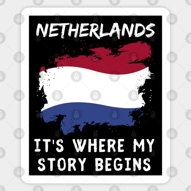 Netherland Its Where My Story Begins Sticker by footballomatic